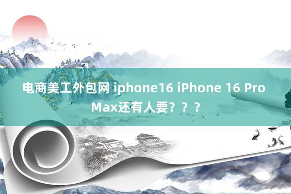 电商美工外包网 iphone16 iPhone 16 Pro Max还有人要？？？